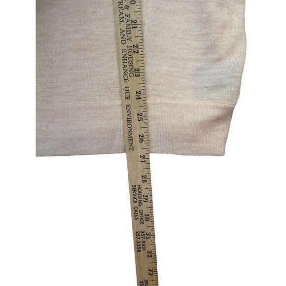 Anthropologie Moth Sweater Wool Blend Blush Pink Turtleneck Long Sleeve Size L - Picture 8 of 9